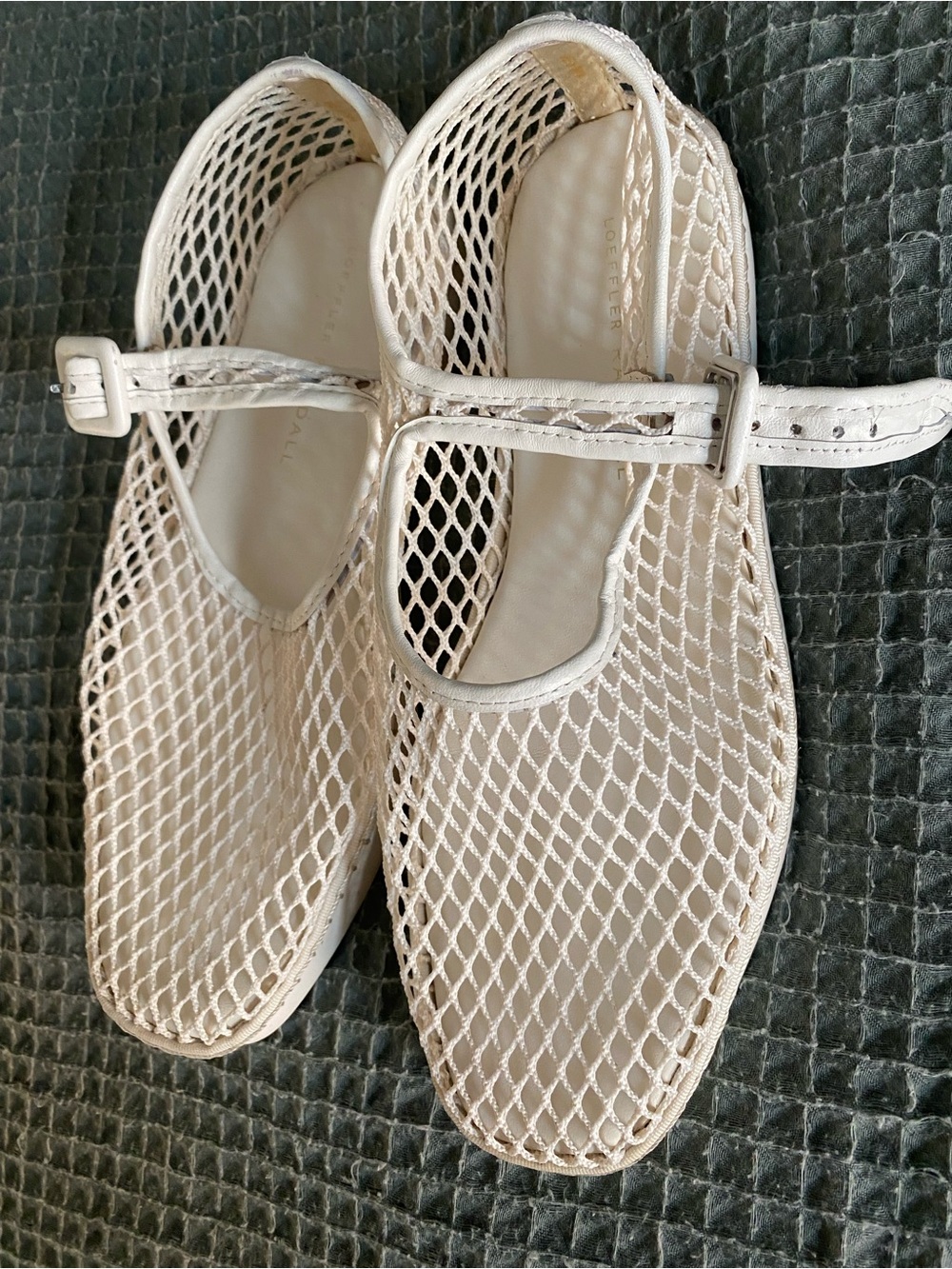 Loeffler Randall Rita white netted Mary Jane - Picture 3 of 6